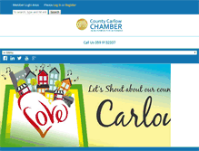 Tablet Screenshot of carlowchamber.com